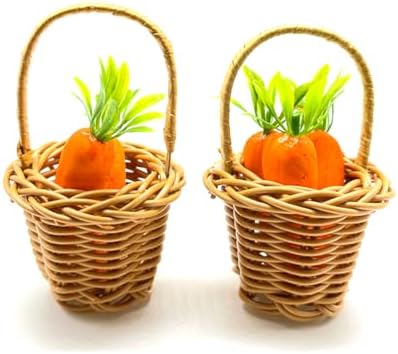 ArtBeauty 24pcs Artificial Carrots for Decor and Crafts