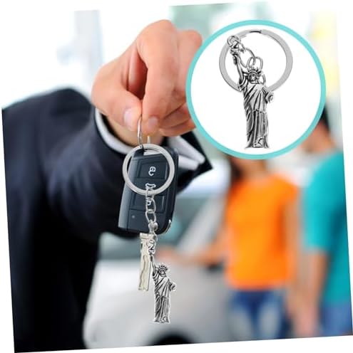 Amosfun 8PCS Statue of Liberty Keychain Set