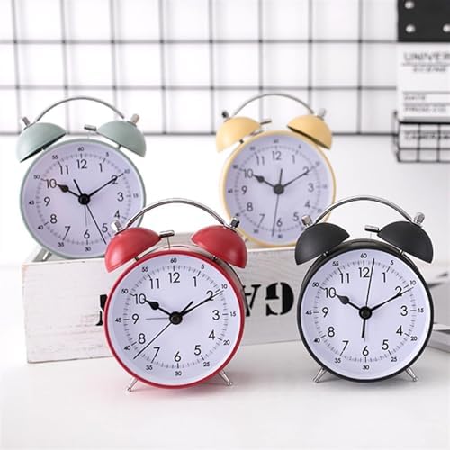 Loud Double Bell Alarm Clock with Retro Design