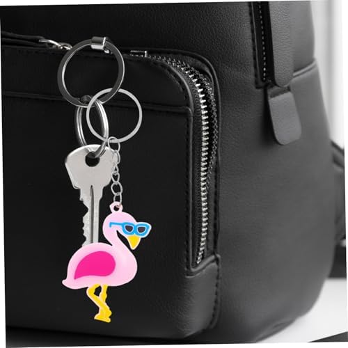 Zerodeko 12pcs Flamingo Keychain Set
