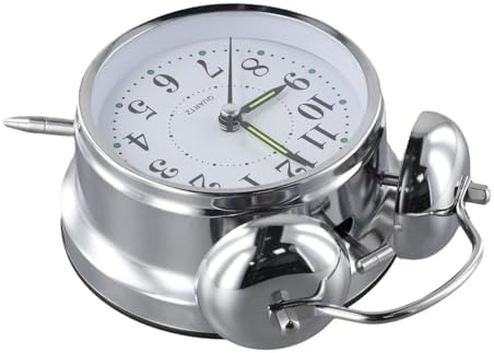 Traditional Double Bell Alarm Clock With Luminous Hands