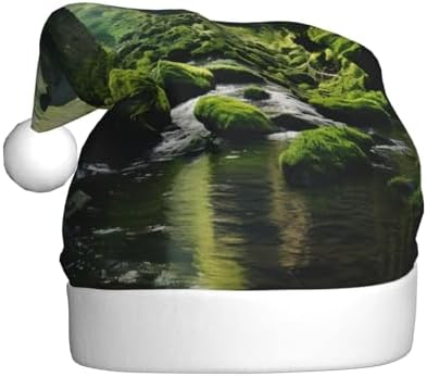 Personalized Santa Hat with Cliff Moss Print for Women