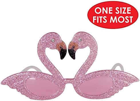 Beistle Glittered Flamingo Fanci-Frames 2 Pack Pink Black