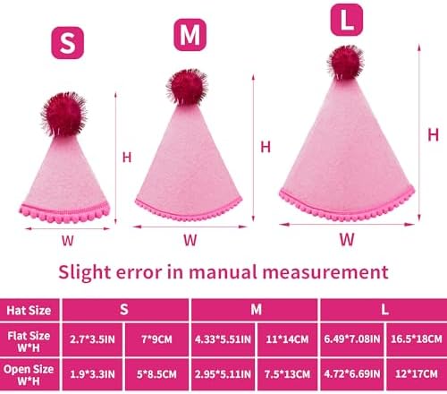 12 Pcs Reusable Felt Party Hats with Pom Poms