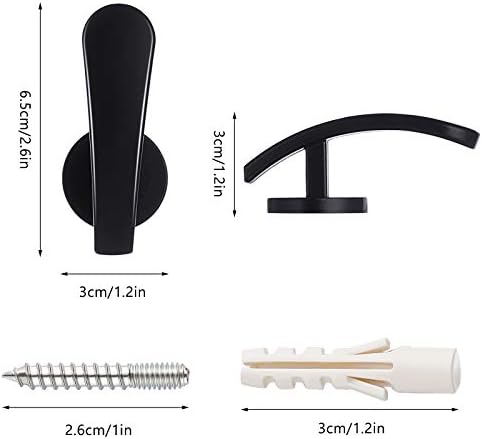 Furge 4 Piece Curtain Holdback Set Black