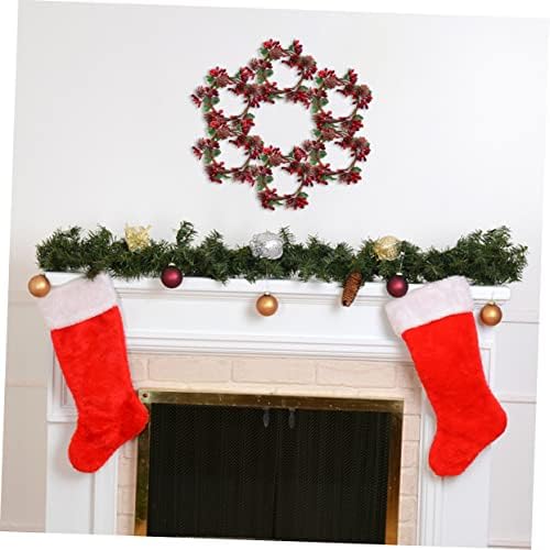 2pcs Berry Candle Simulation Wreaths for Christmas Decor