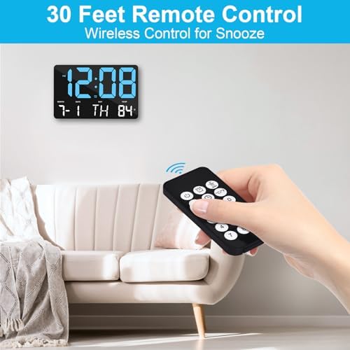 Amgico Digital Alarm Clock with Temperature and Auto Dimming
