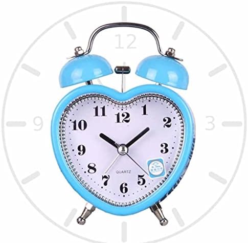 Square Heart-Shaped Alarm Clock with Night Light 1