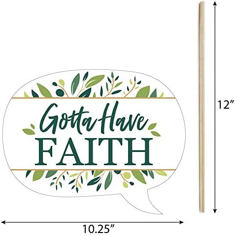 Funny Elegant Cross Photo Booth Props Kit - 10 Piece
