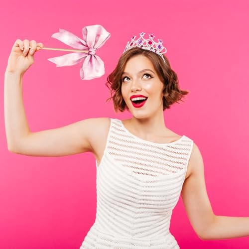Pink Bow Party Decorations Photo Booth Props for Girls