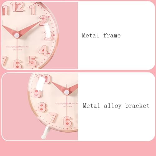 Double Bell Alarm Clock with Loud Ringing and Silent Movement