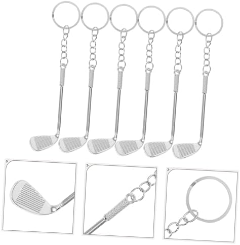 STOBAZA 6pcs Golf Club Keychains for Men