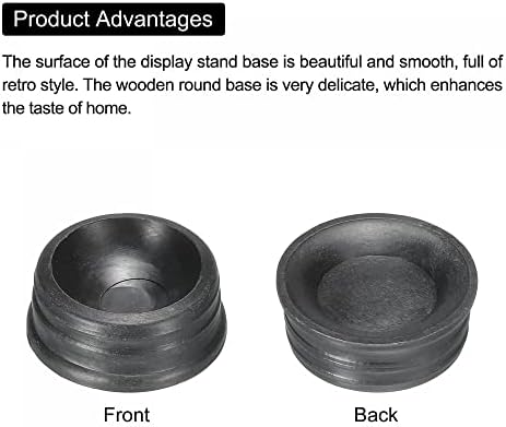 MECCANIXITY Crystal Ball Display Stand Black 3cm Diameter Pack of 20