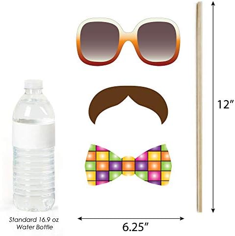 Big Dot of Happiness 70s Disco Photo Props Kit