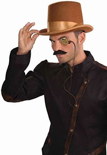 Rubies Adult Steampunk Bell Topper Costume Top Hat Brown