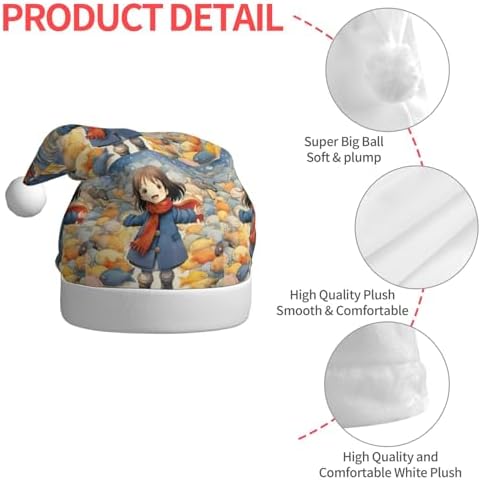 Qin Z Zheng Fish Lover Santa Hat Personalized Christmas Gift for Women
