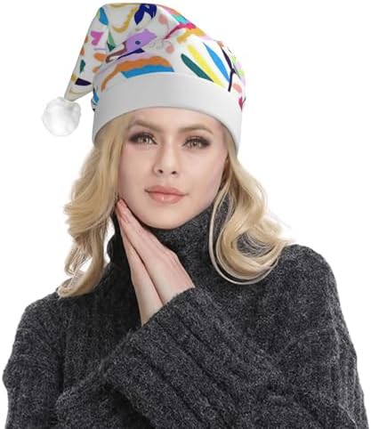 QinZheng LED Santa Hat with Animals Print