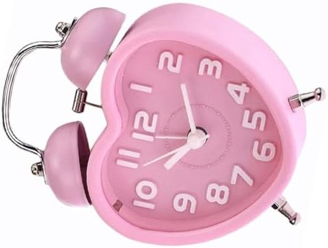 Cute Mini Double Bell Alarm Clock with Night Light