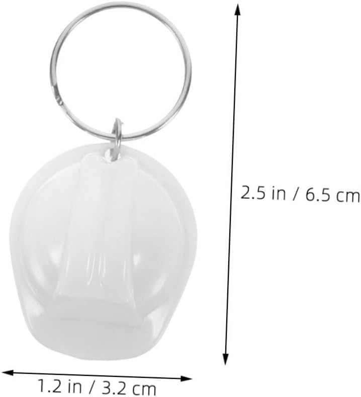 Mini Construction Helmet Keychain for Workers and Party Favors
