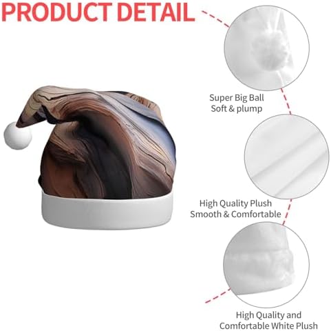 QINZHENG Christmas Santa Hat with Tree Camo Print