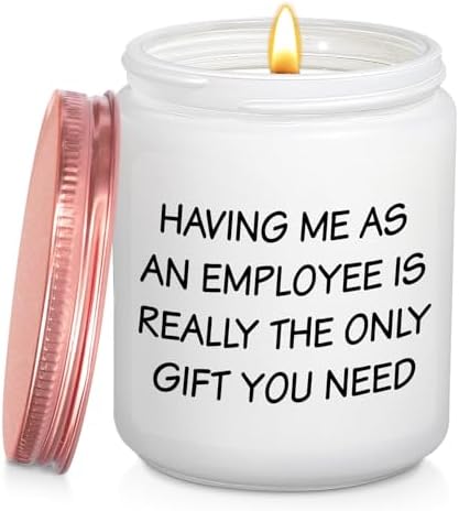 Boss Birthday Gifts for Women Men Lavender Scented Jar Candle