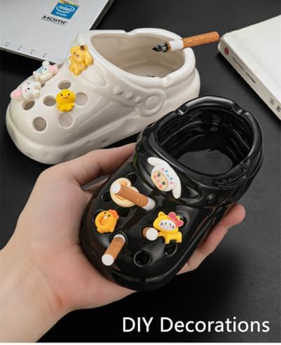 CuteZing Perforated Shoe Ceramic Ashtray 45 Inch