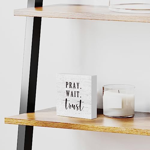 Mmiishe Rustic Christian Scripture Wooden Box Sign