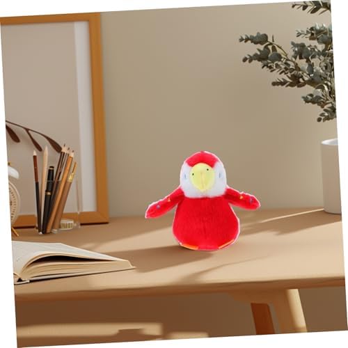 Unomor Soft Parrot Plush Keychain