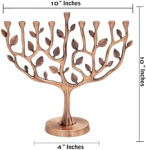 The Dreidel Company Menorah Tree of Life Antique Finish