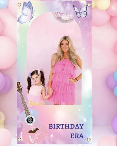 Super Star Music Themed Photo Booth Background for Girls Birthday Parties