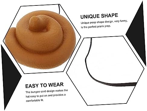 3pcs Funny Poop Hat for All Ages Prank Party Prop