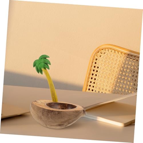 IMIKEYA Coconut Shell Candle Holder Bowl Portable Decorative