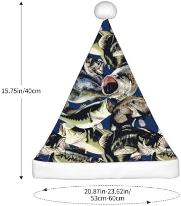 QinZheng Personalized Santa Hat with Fish Print