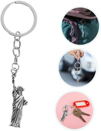 Amosfun 8PCS Statue of Liberty Keychain Set