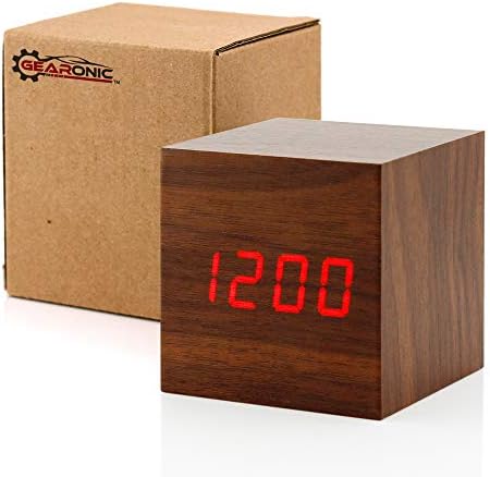 Gearonic Digital Alarm Clock with USB LED Light and Charger