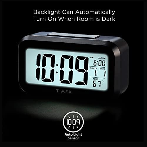 Timex Alarm Clock with Temperature Sensor and Large Display