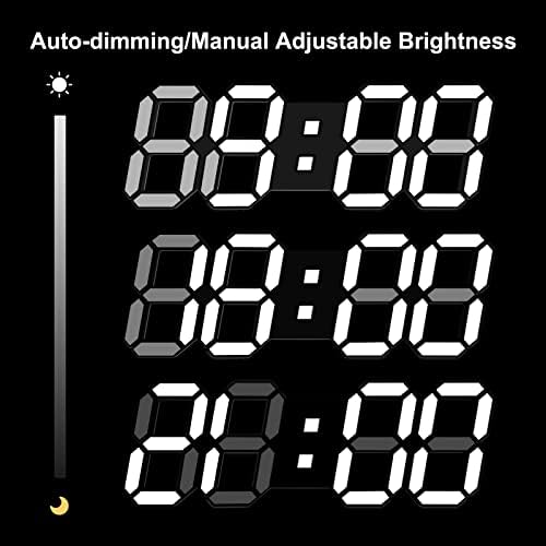 Deeyaple 3D LED Alarm Clock with Night Light