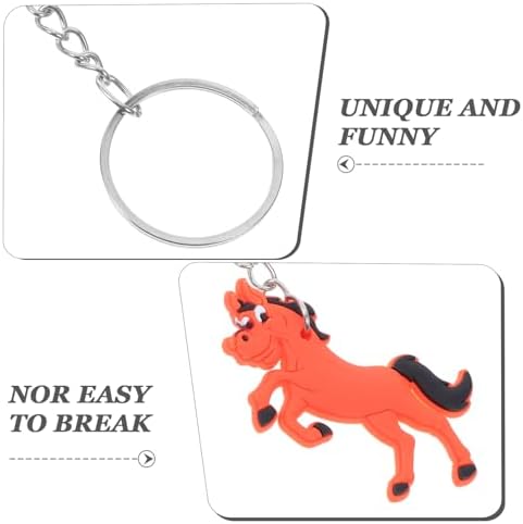 Alipis Cartoon Horse Keychain for Boys Birthday Party Favors