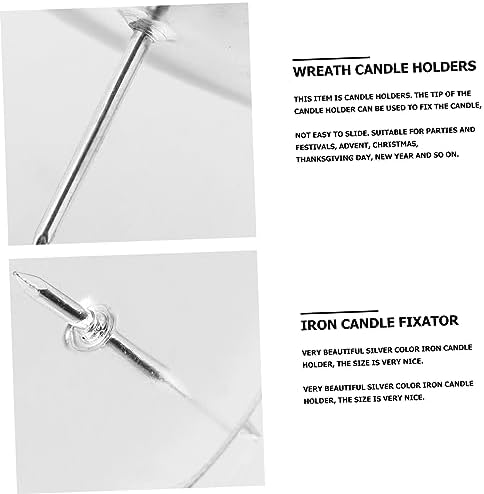 24pcs Iron Candle Holder for Festivals and Celebrations
