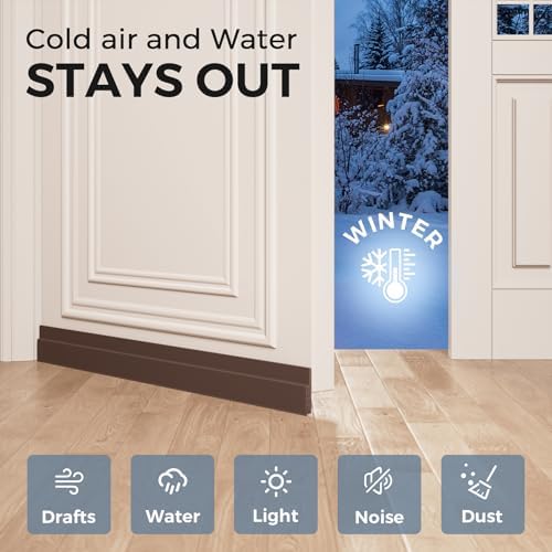 GroTheory 2 Pack Door Draft Stopper 39 x 2 Brown