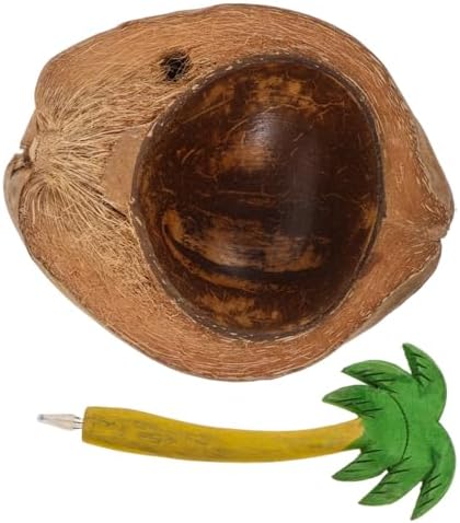 Coconut Shell Candle Holder for Taper and Pillar Candles