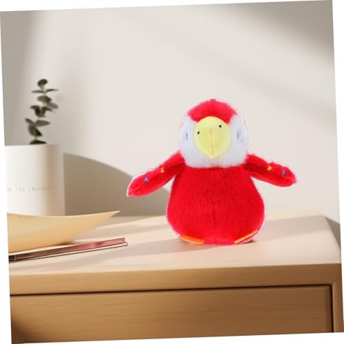 Unomor Soft Parrot Plush Keychain