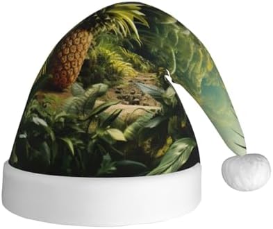 QINZHENG Pineapple Green Santa Hat Personalized Christmas Gift for Women