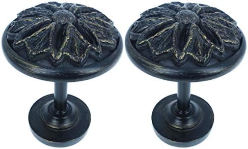 MERIVILLE 2 Pack Burnt Gold Petal Medallion Holdbacks