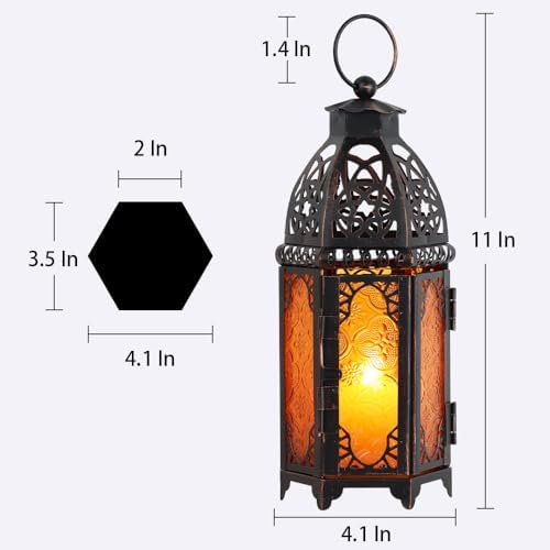 NEEDOMO 11 Inch Decorative Candle Lanterns