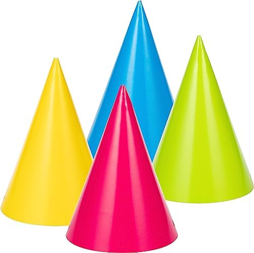 Trendware Neon Party Hats 24 Count