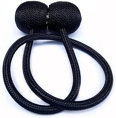 4 Piece Magnetic Curtain Tiebacks for Black Curtains