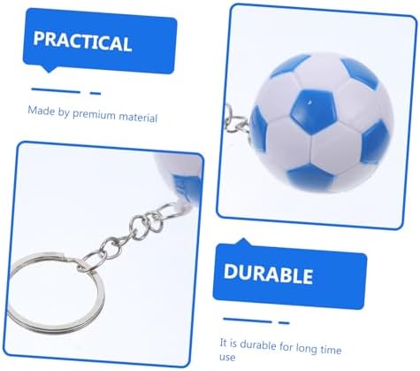 STOBAZA 4pcs Soccer Keychains for Boys Girls Party Favors