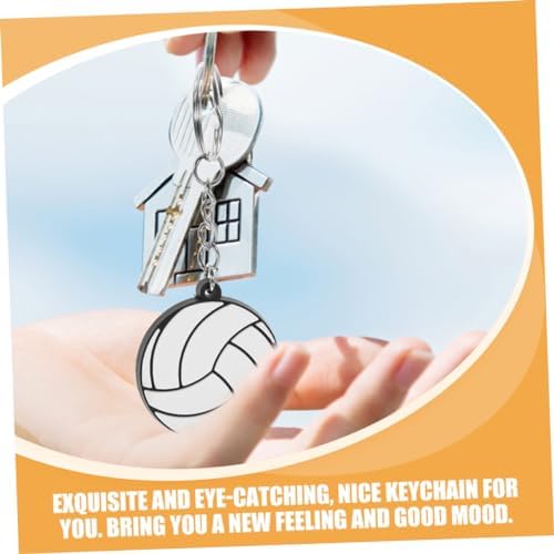 BESPORTBLE 16-Piece PVC Volleyball Keychain Set