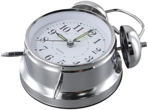 Traditional Double Bell Alarm Clock With Luminous Hands